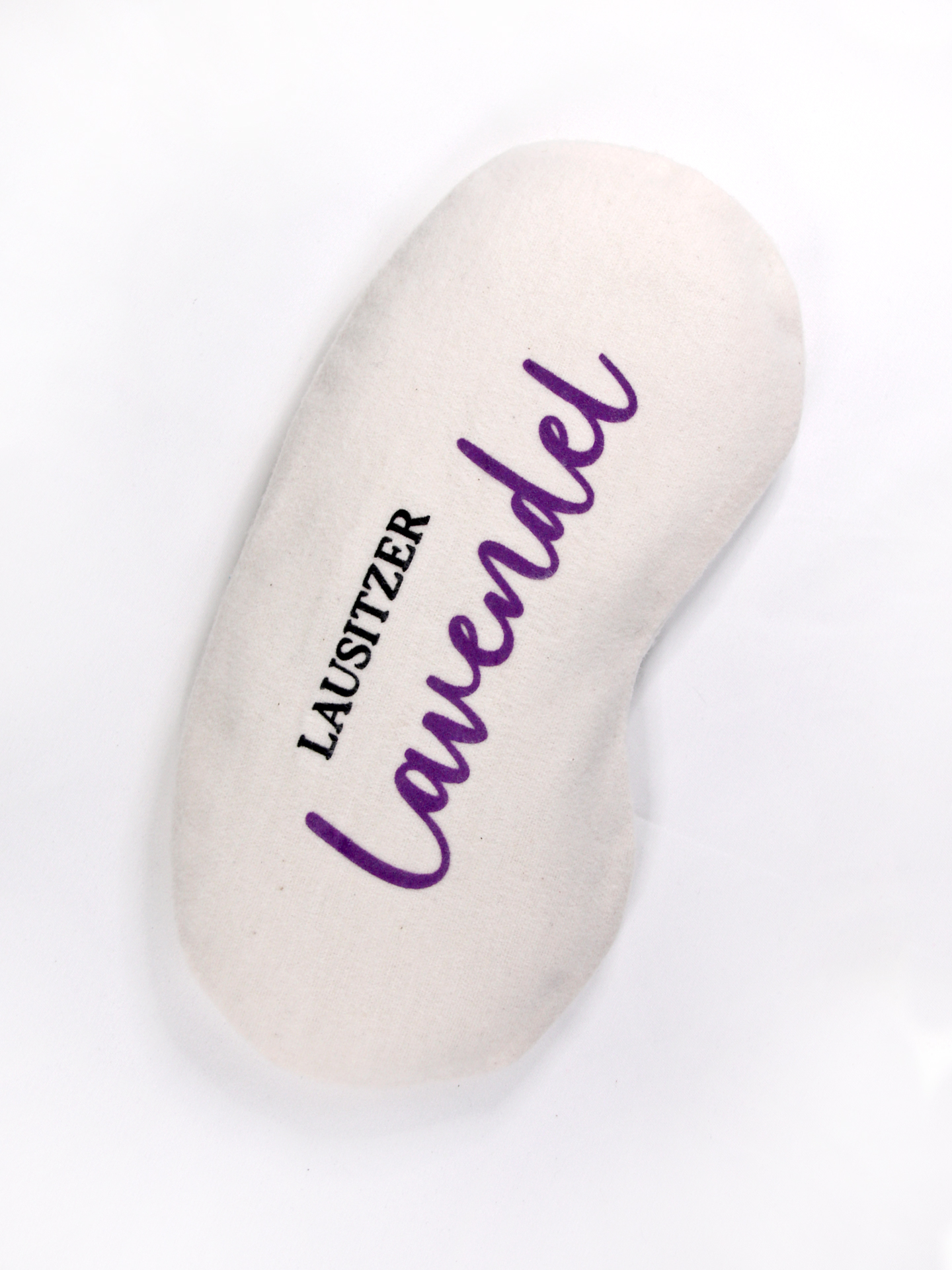 Lavendel Augenkissen Augenkissen liegt auf dem Tisch