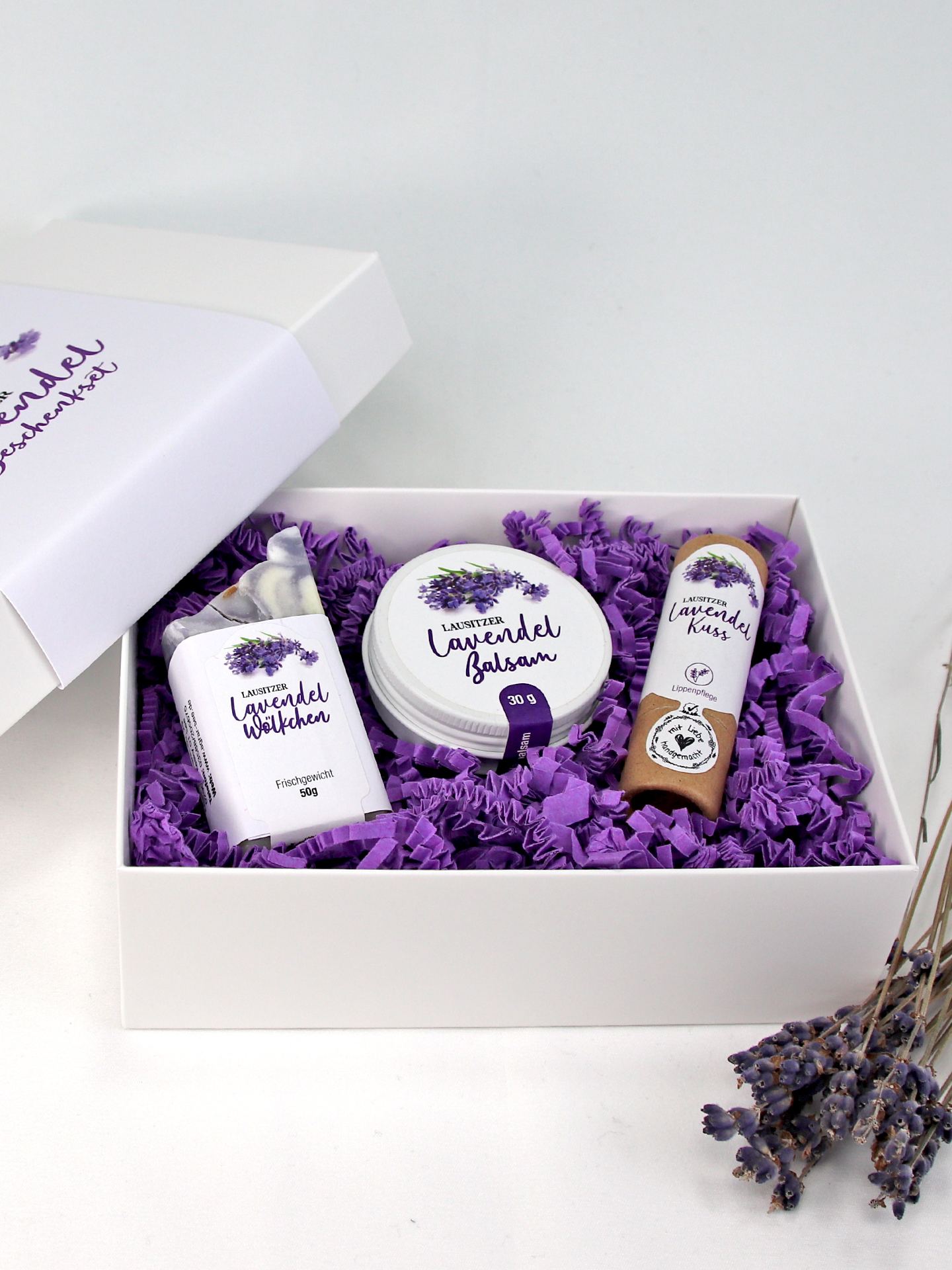 Lausitzer Lavendel Geschenkset "White Beauty"
